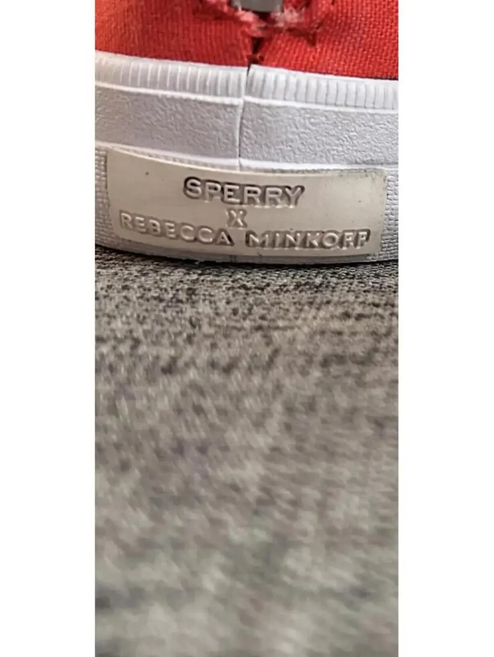 Sperry X Rebecca Minkoff High-Top Sneaker Womens Size 10 Coral